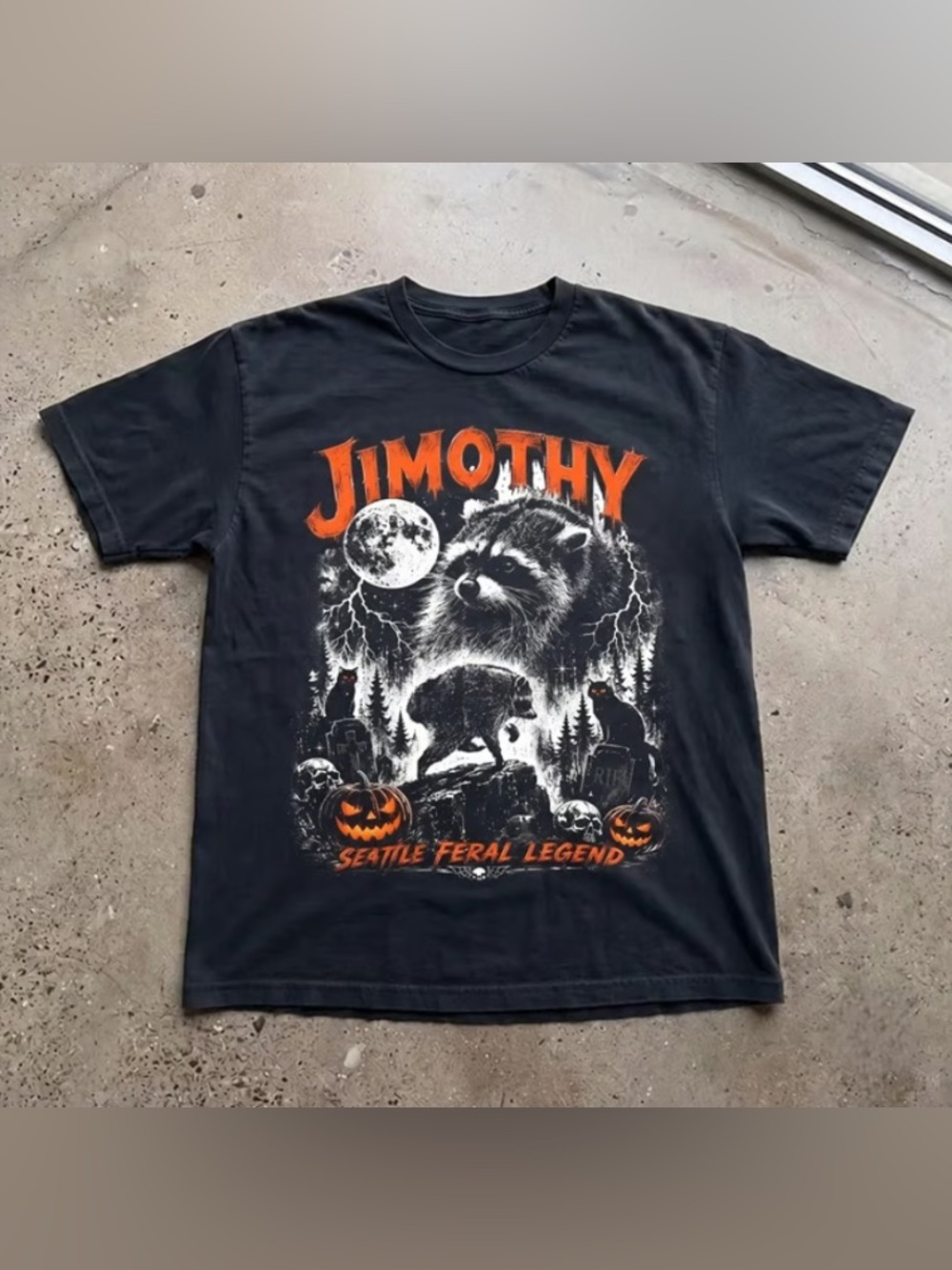 Jimothy The Raccoon Seattle Feral Legend Graphic T-Shirt